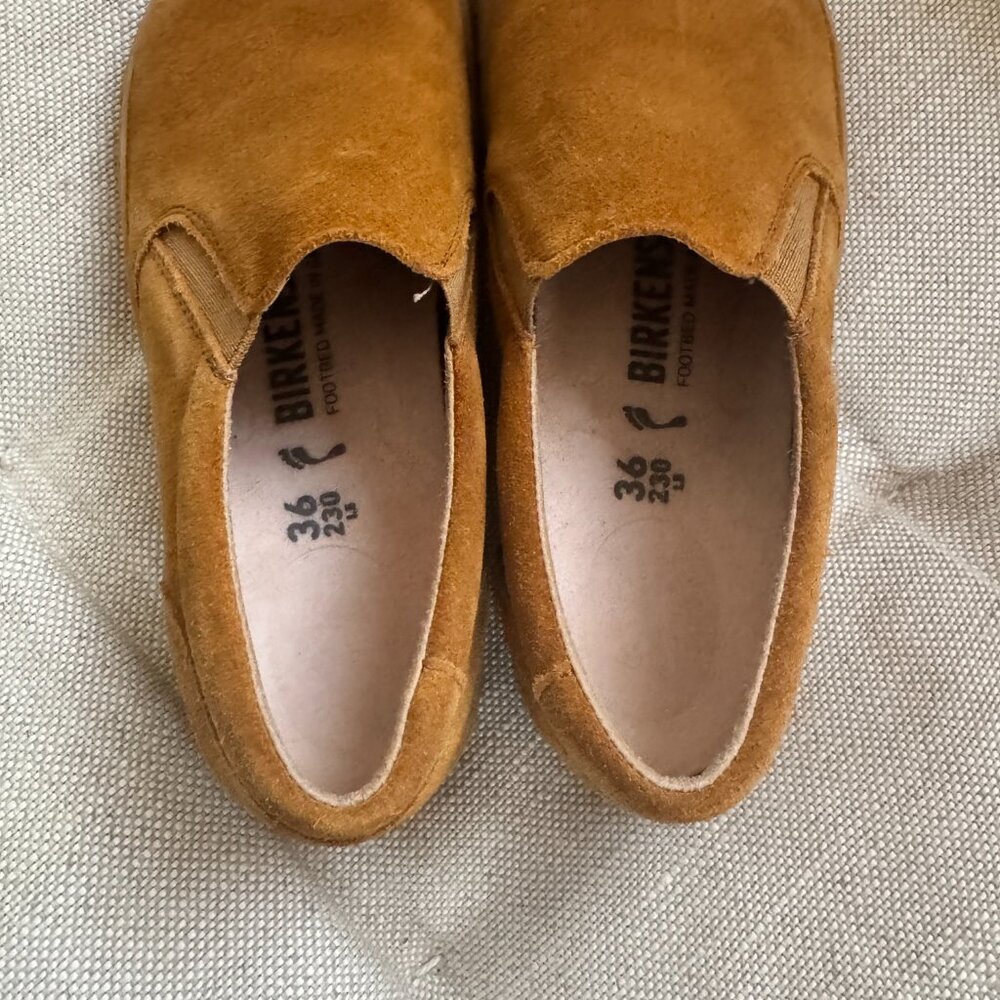 BIRKENSTOCK Oswego Suede Leather Slip-On Shoes - Picture 5 of 16